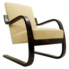 Bentwood Armchair by Alvar Aalto for Artek - New upholstery - Finland c.1939