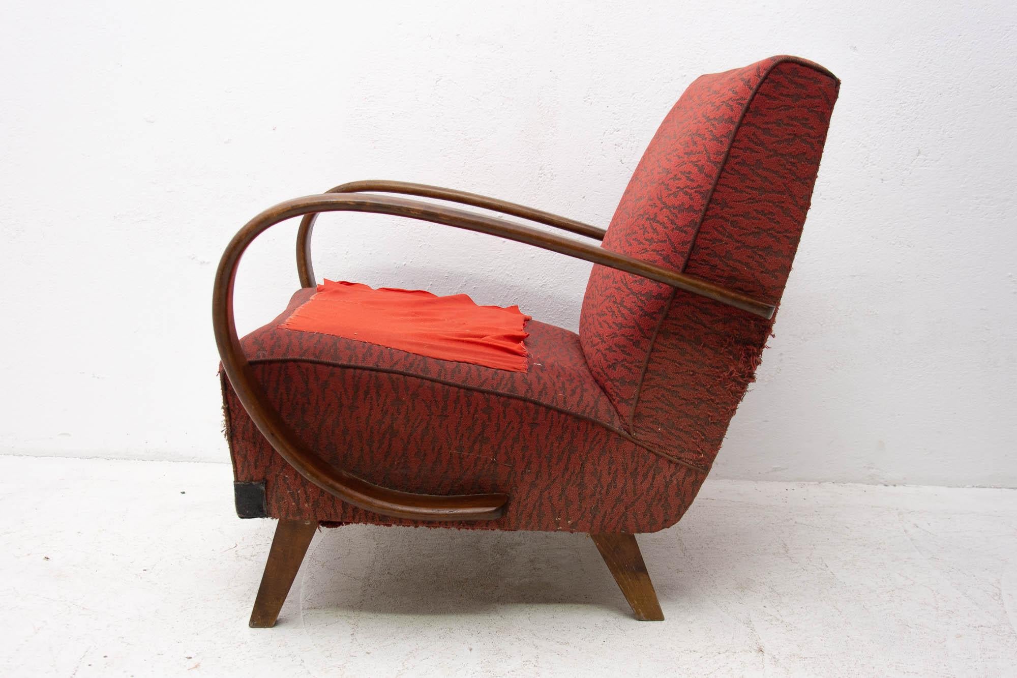Bentwood Armchair by Jindřich Halabala for UP Závody, 1950s 2