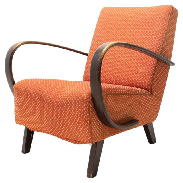 Lounge Chairs, Pair by Jindrich Halabala for UP Závody Brno at 1stDibs