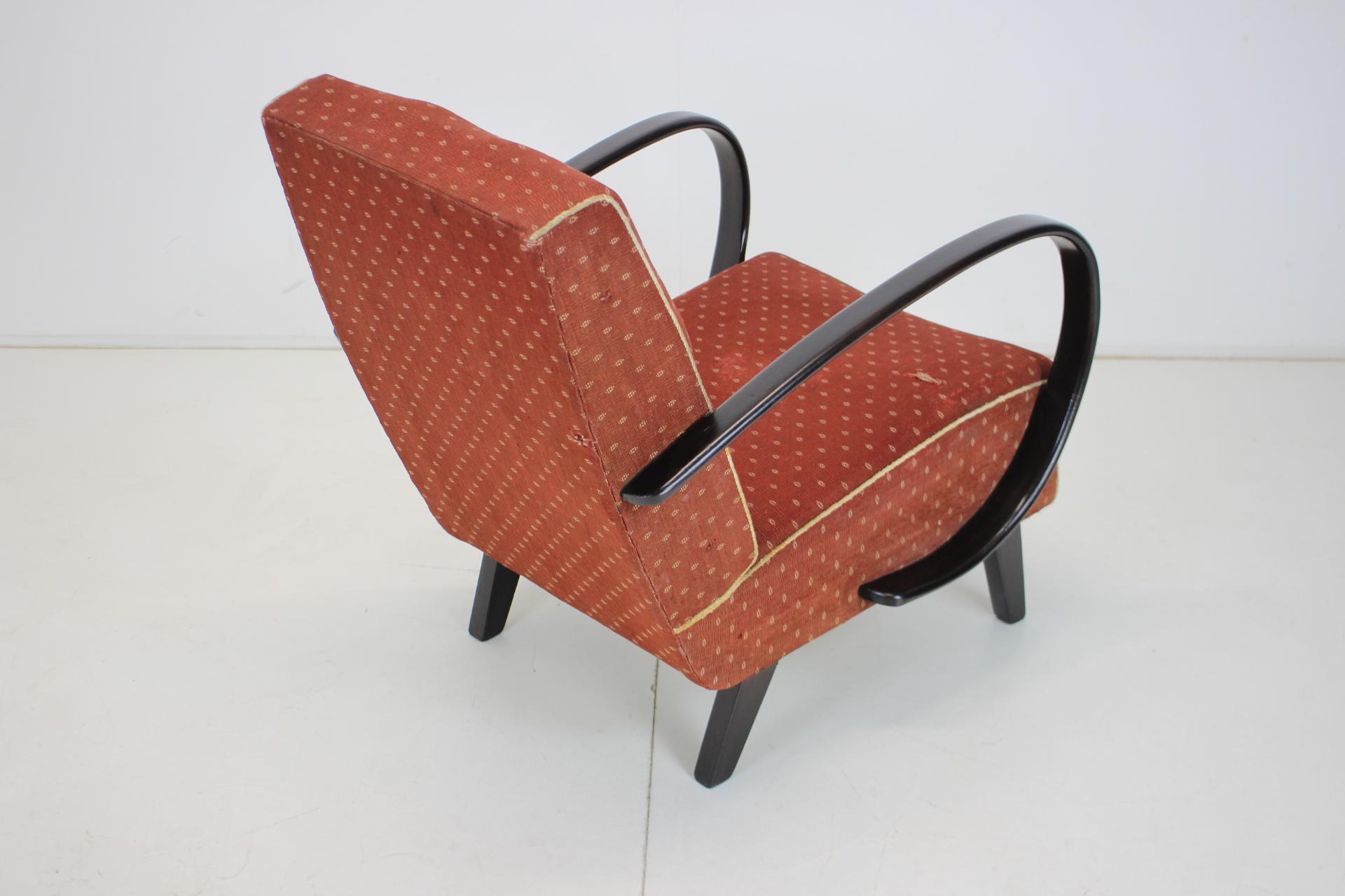 Bentwood Armchair by Jindrich Halabala for UP Zavody, 1950's For Sale 3