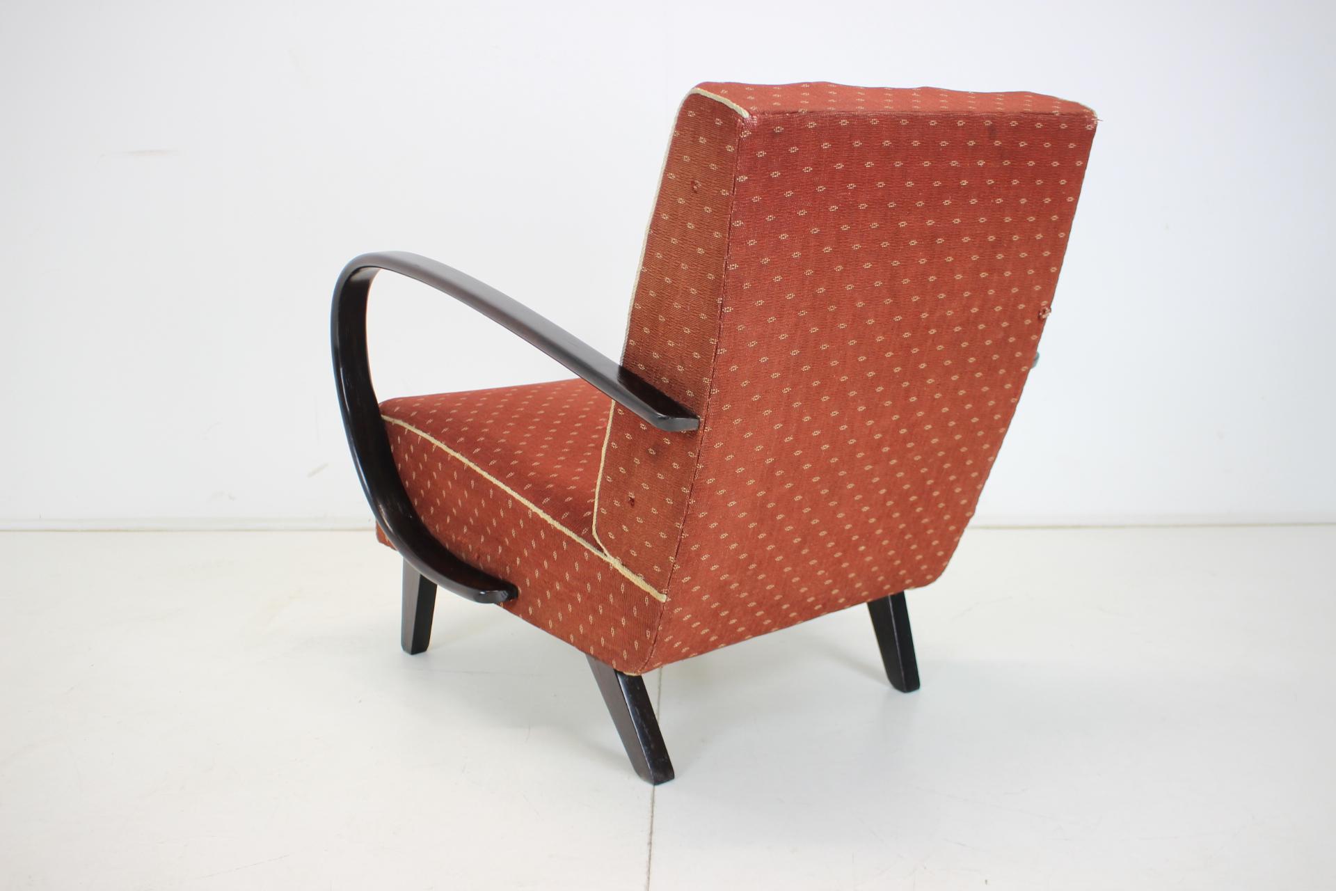 Mid-20th Century Bentwood Armchair by Jindrich Halabala for UP Zavody, 1950's For Sale