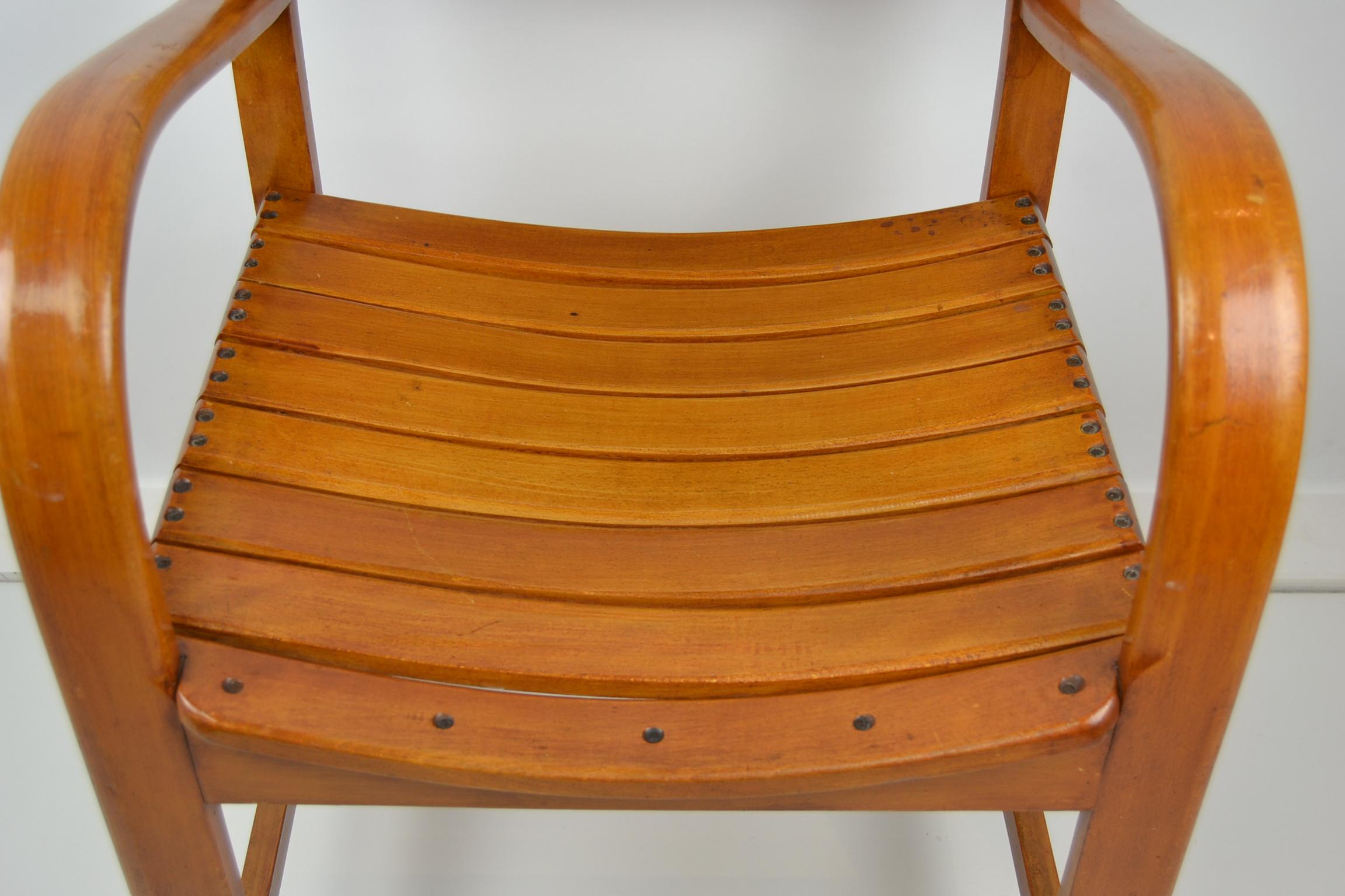 Bentwood Armchair by Torck, Belgium, 1950s 5