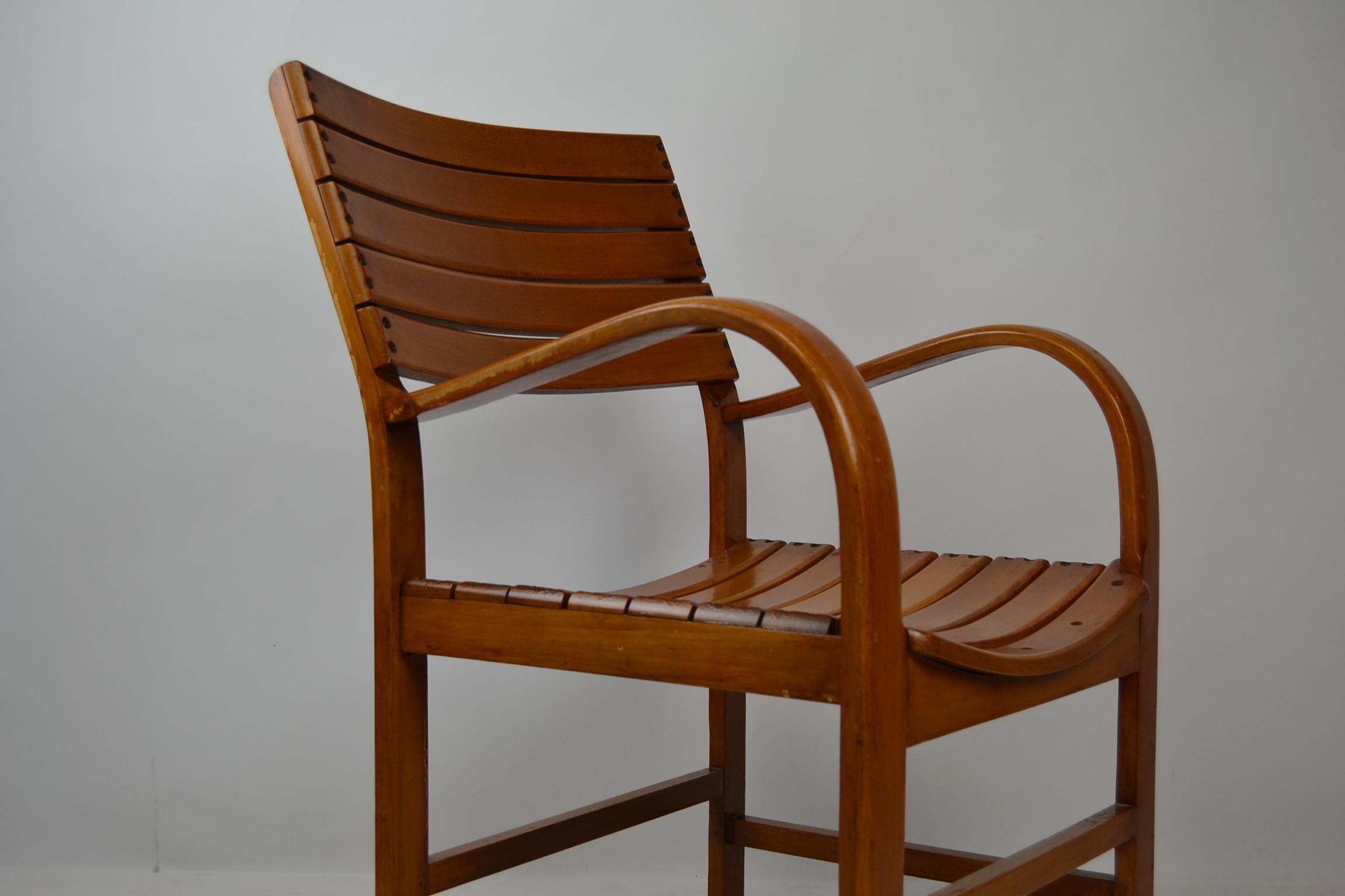 Bentwood Armchair by Torck, Belgium, 1950s 12
