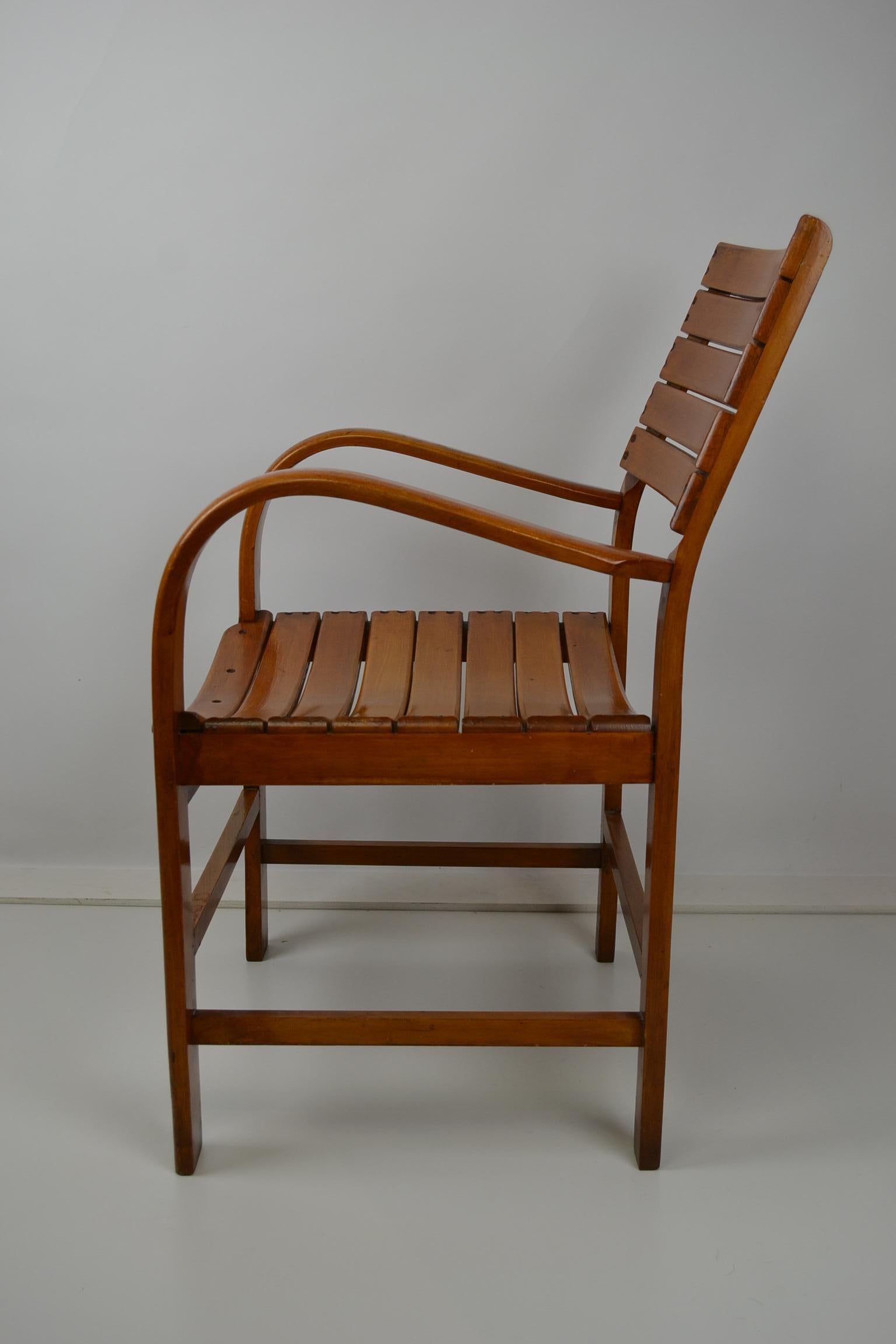 Mid-Century Modern Bentwood Armchair by Torck, Belgium, 1950s