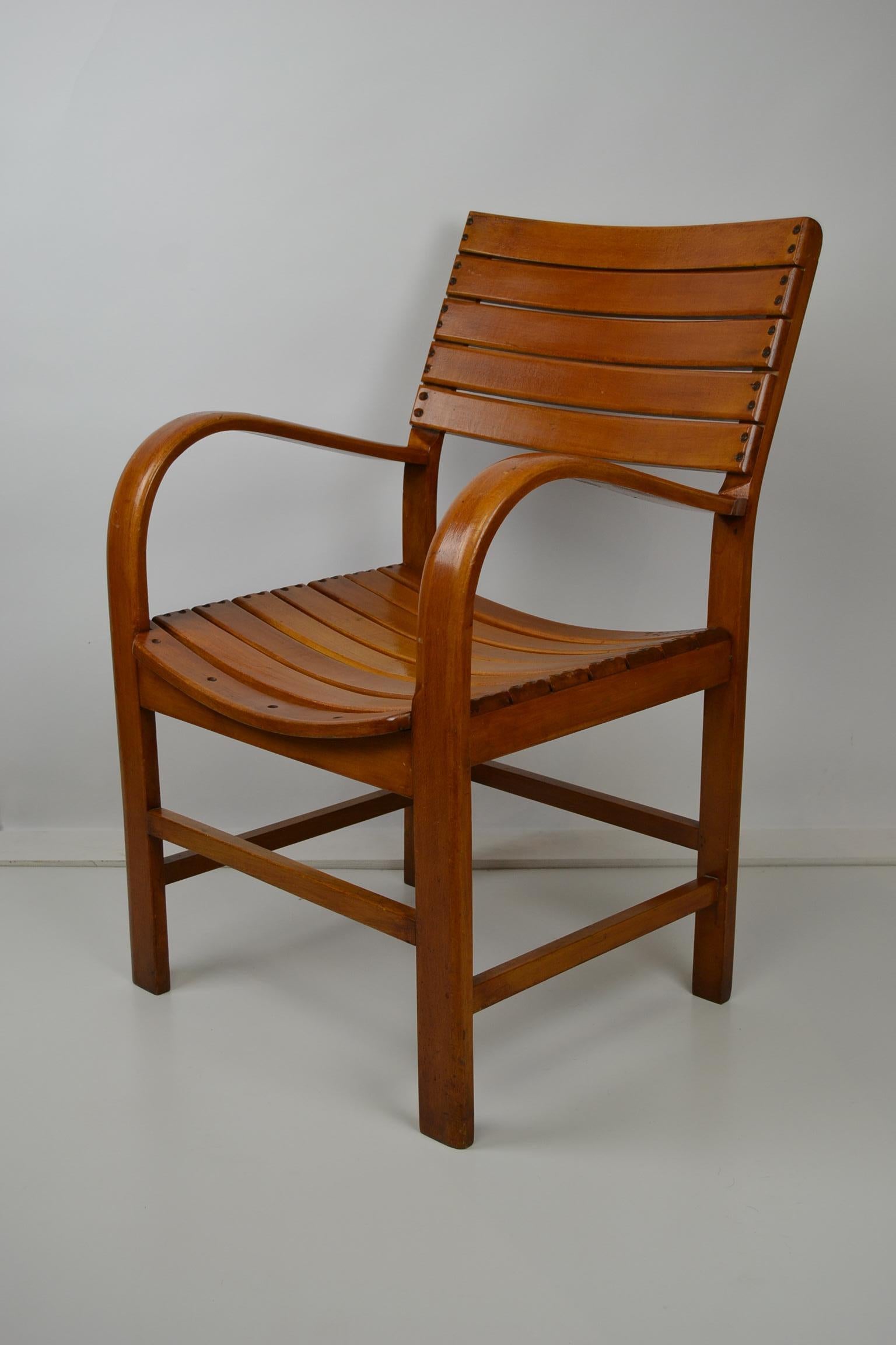 Belgian Bentwood Armchair by Torck, Belgium, 1950s
