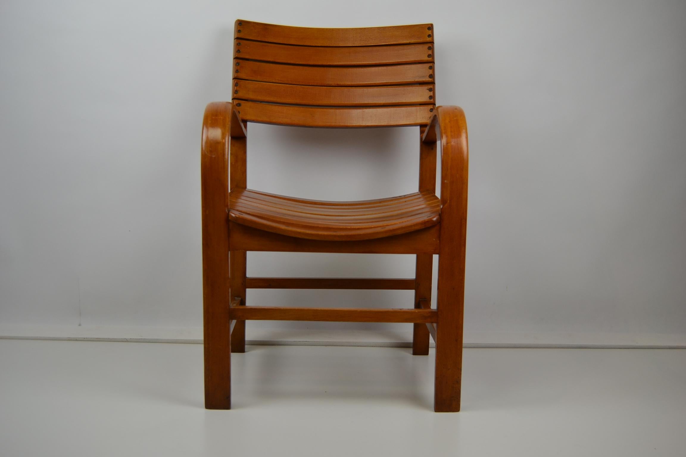 Bentwood Armchair by Torck, Belgium, 1950s In Good Condition In Retie, BE