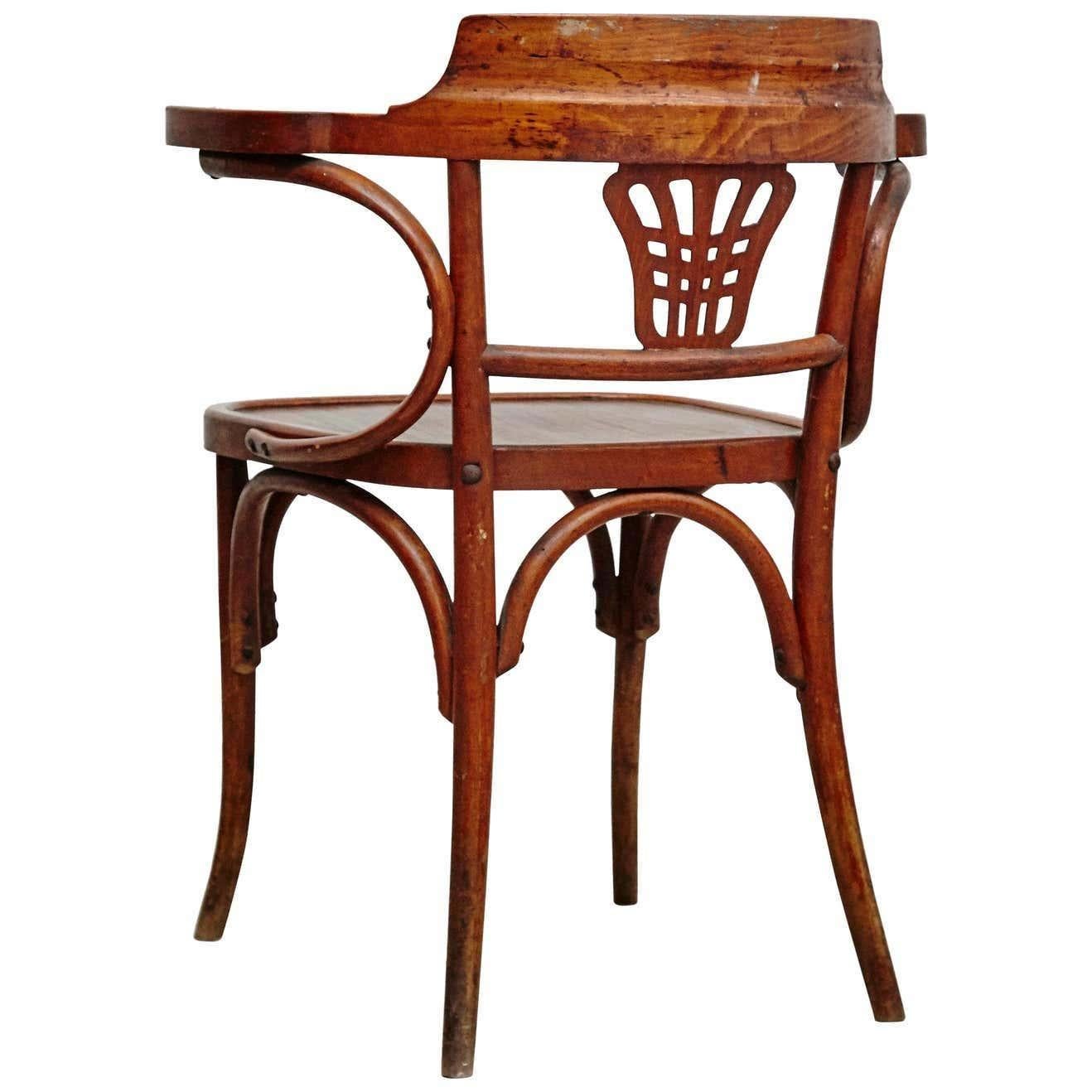 Bugholz-Sessel, um 1900 im Angebot 3