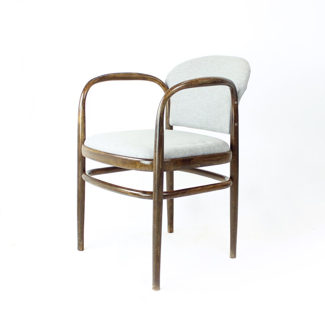 Sessel aus Bugholz, Tschechoslowakei, 1950er Jahre (Art déco) im Angebot