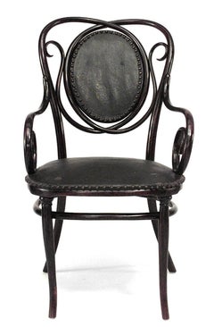 Bentwood Scroll Arm Chair