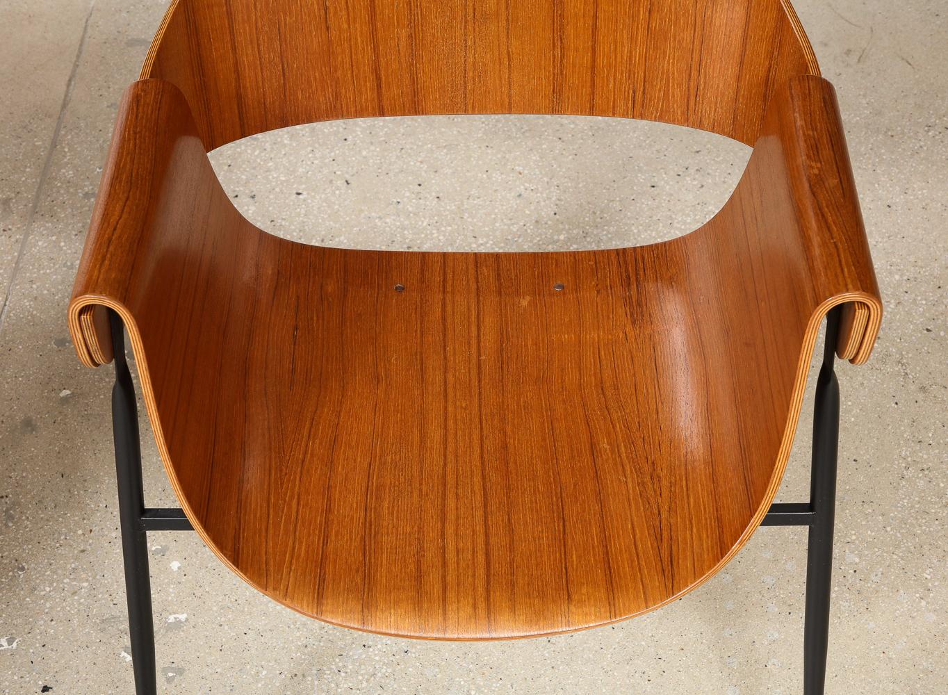 Italian Bentwood Armchairs by Carlo Ratti For Sale