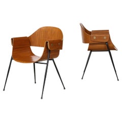 Retro Bentwood Armchairs by Carlo Ratti