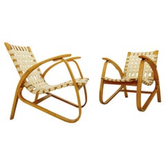 Bentwood Armchairs by Jan Vanek for Up Závody, 1930s