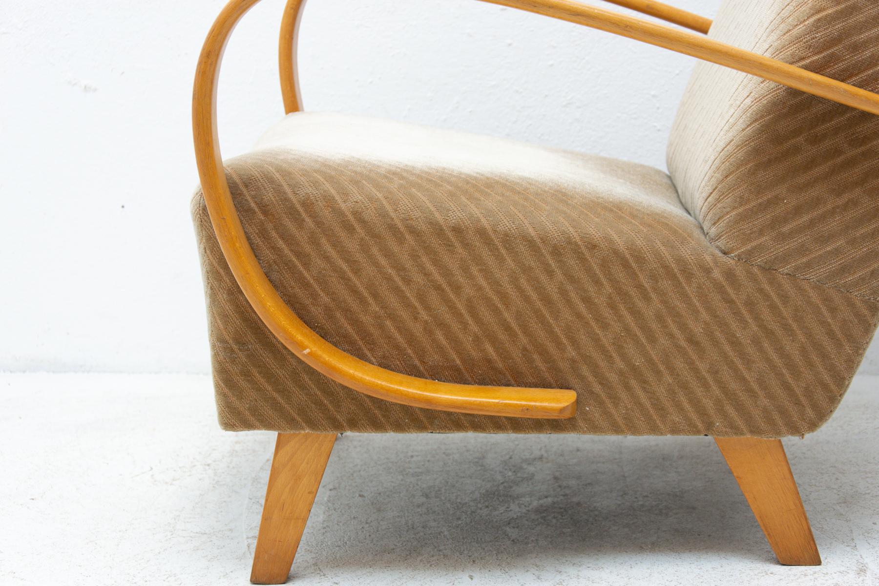 Bentwood Armchairs by Jindřich Halabala for UP Závody, 1950´s 7