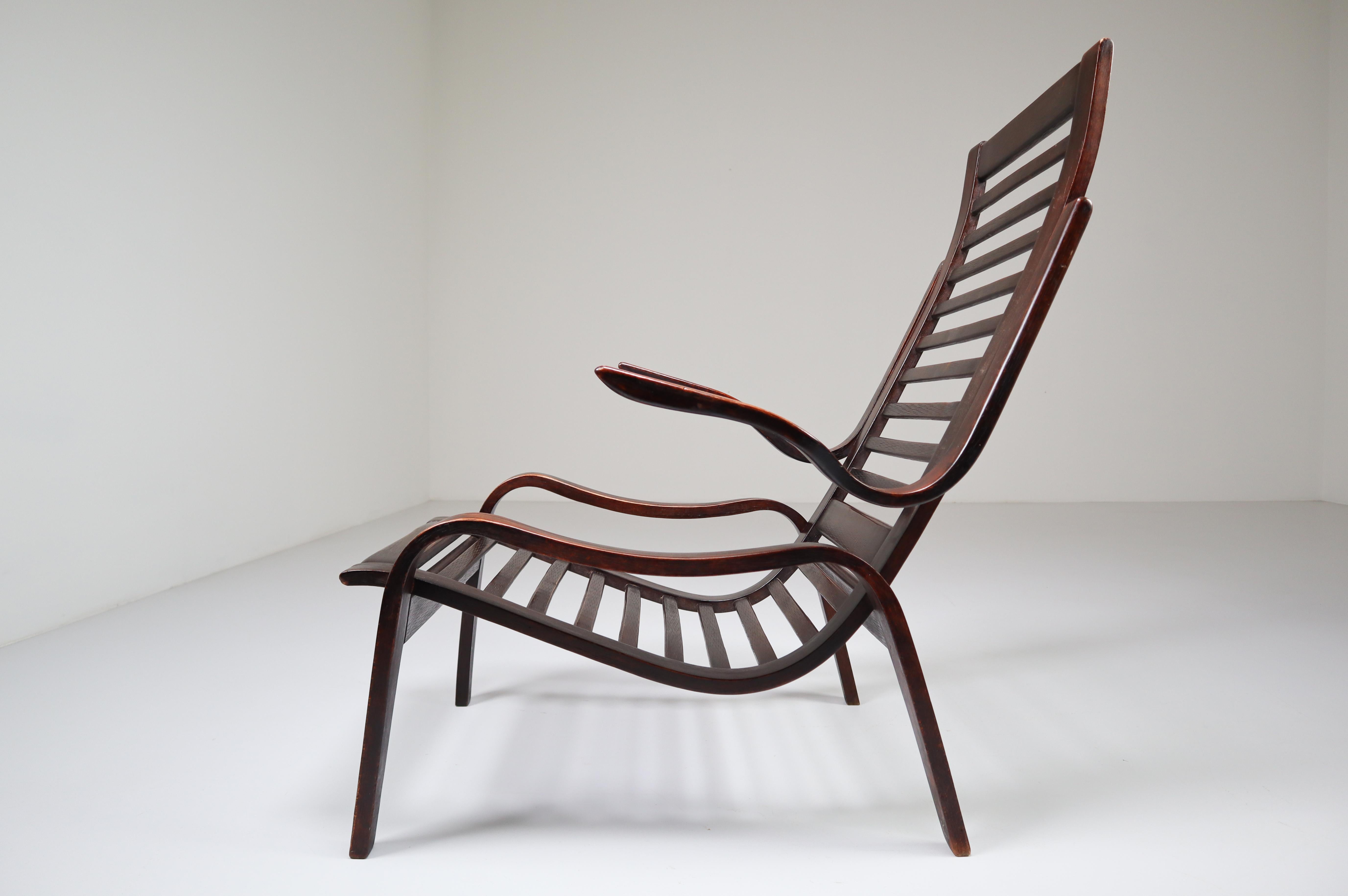 Czech Bentwood Armchairs Designed by Jan Vanek for UP Zavodny in the 1930s