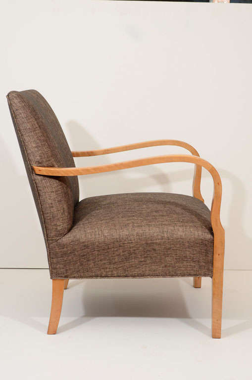 Mid-20th Century Bentwood Art Deco Club Chairs For Sale
