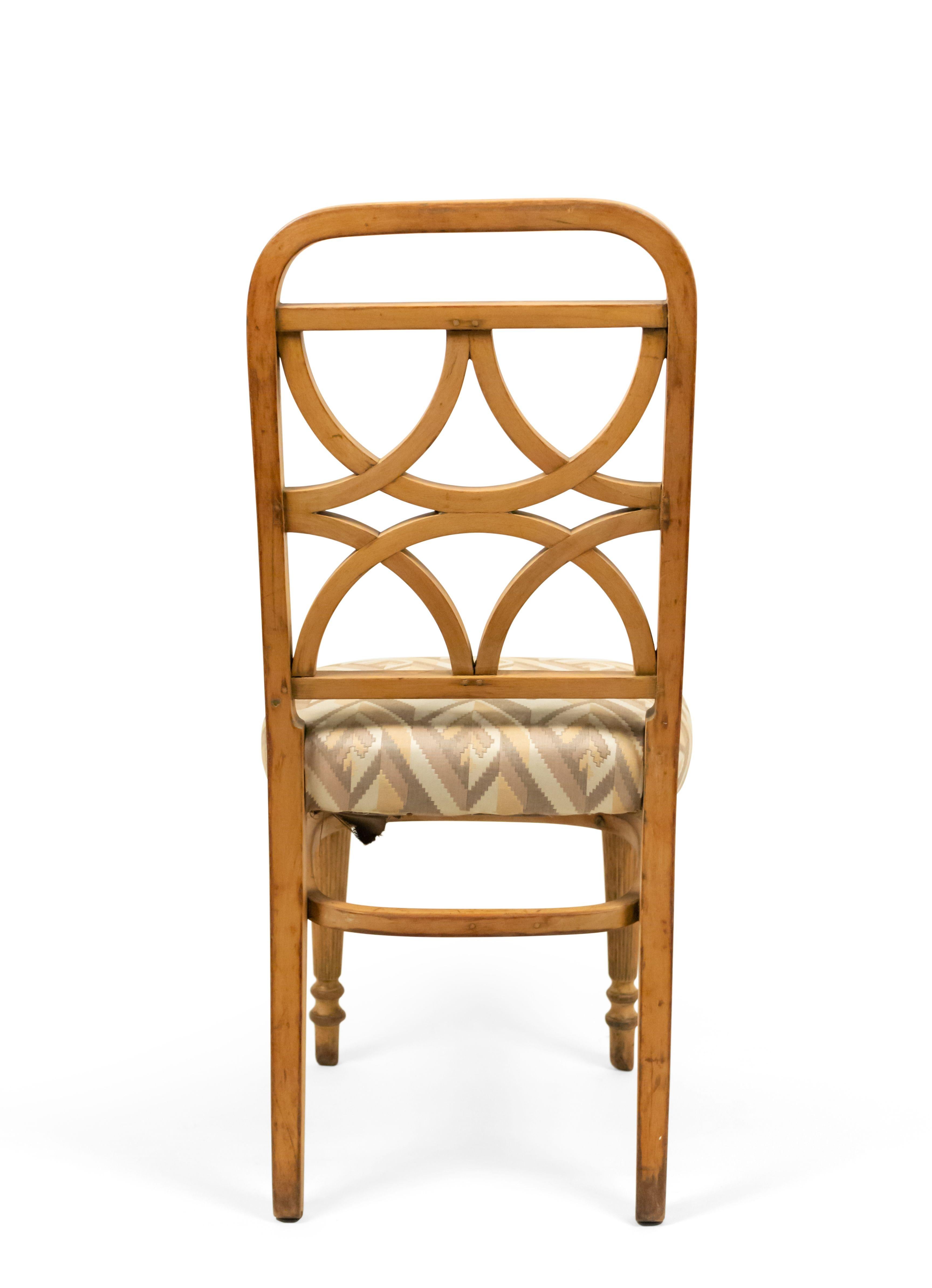 Bentwood Art Deco Geometric Side Chairs For Sale 1