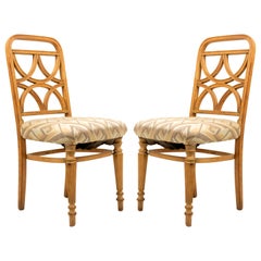 Bentwood Art Deco Geometric Side Chairs