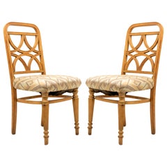 Bentwood Art Deco Geometric Side Chairs