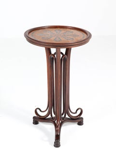 Jugendstil-Lesetisch aus Bugholz von Thonet:: Österreich:: 1880er Jahre