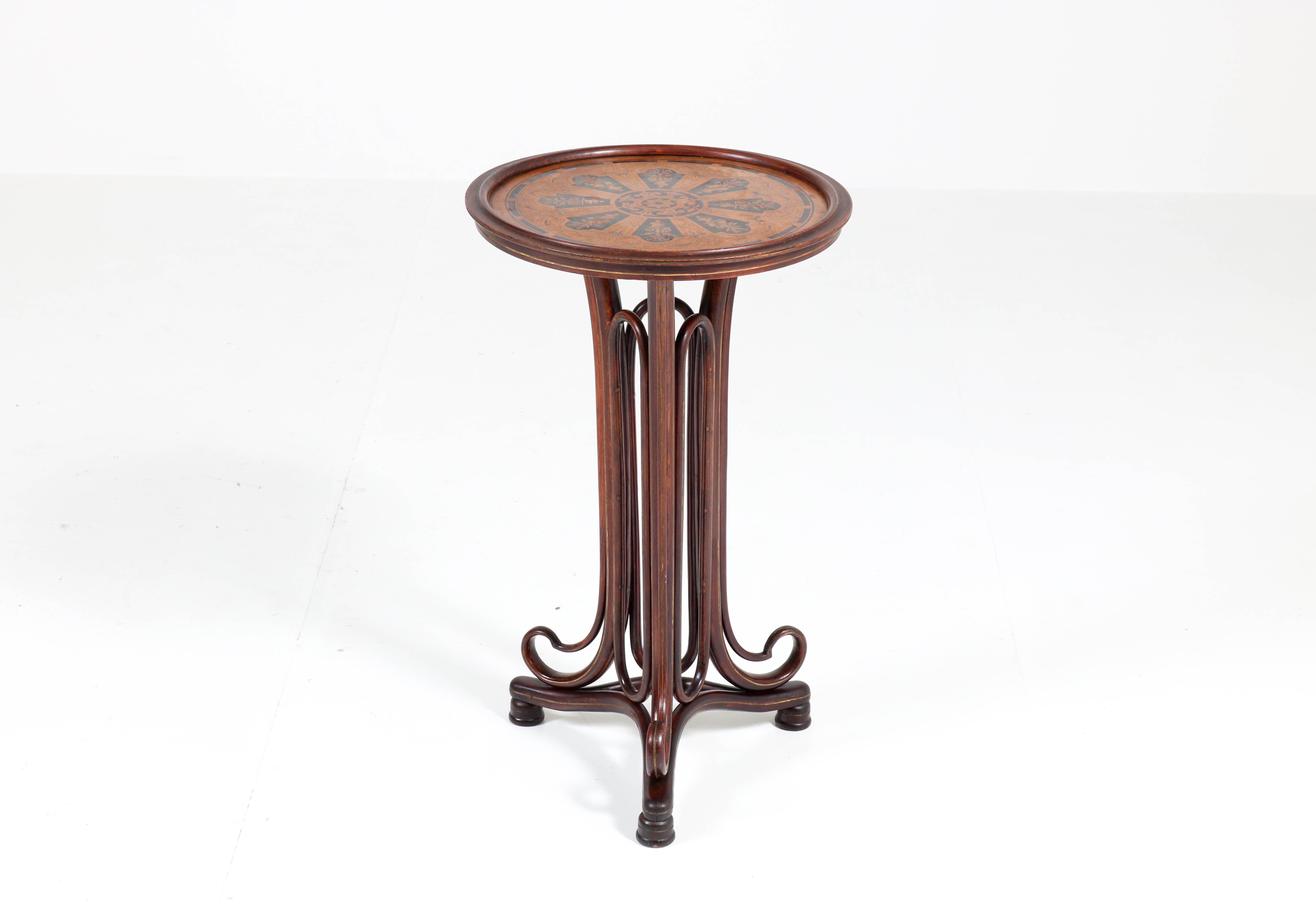 Late 19th Century Bentwood Art Nouveau Reading Table by Thonet, Austria, 1880s