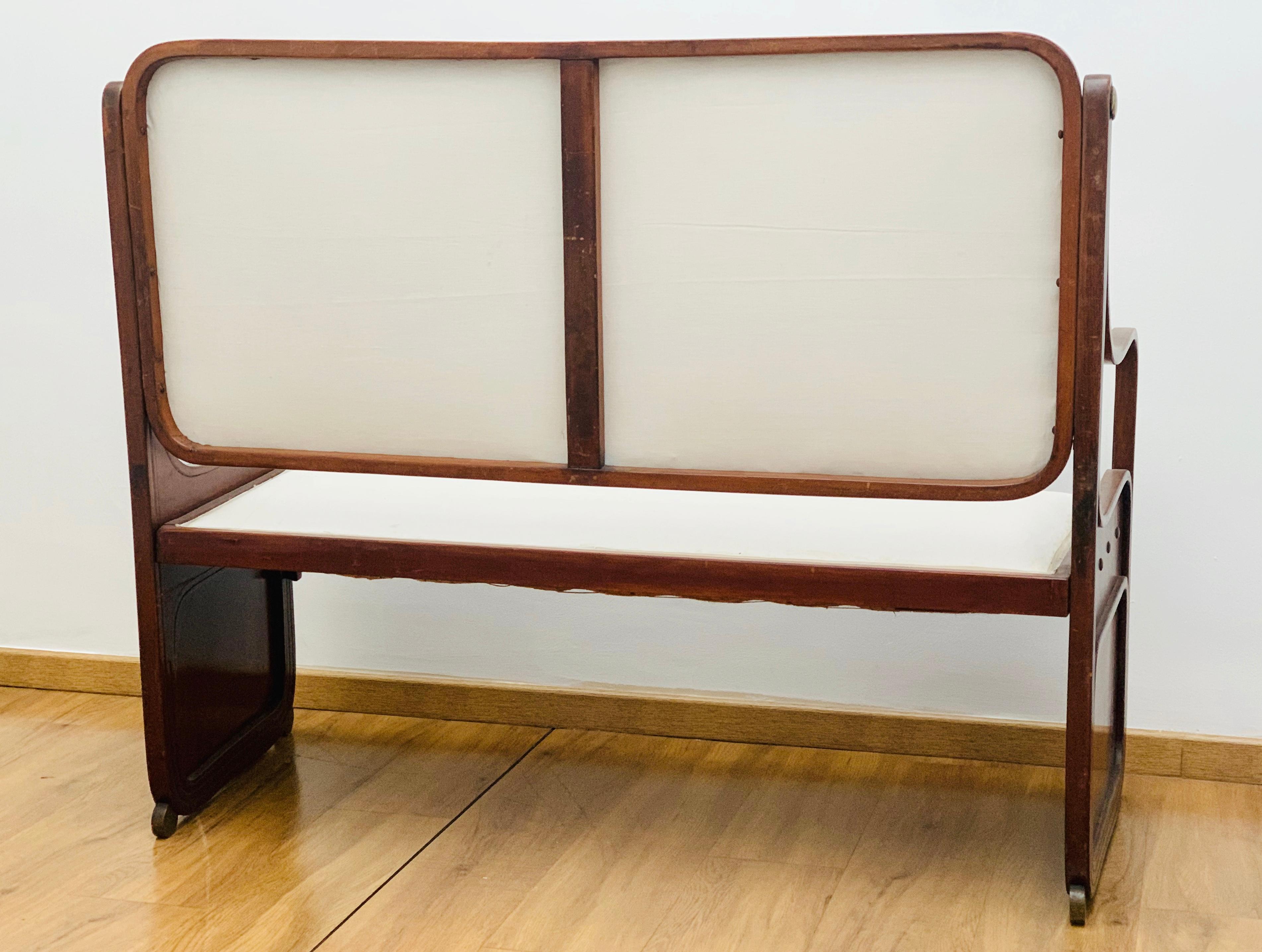 Austrian Bentwood Bench by Koloman Moser, Viennese Secession, circa 1900 For Sale