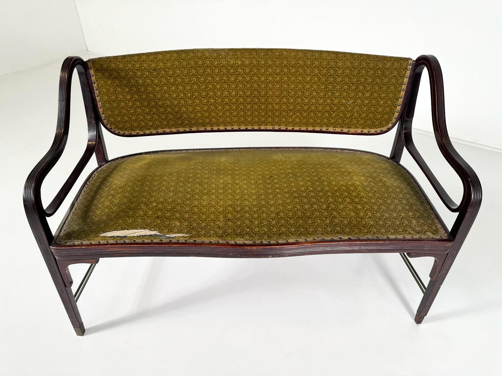 Bentwood Bench by Otto Wagner for J & J KOHN, 1900s For Sale 1
