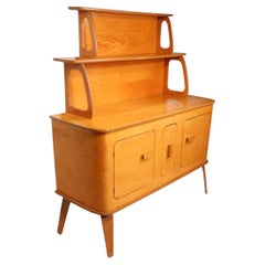 Bentwood Birch Mid Century Sideboard Server Credenza Thaden Jordan c. 1947-51