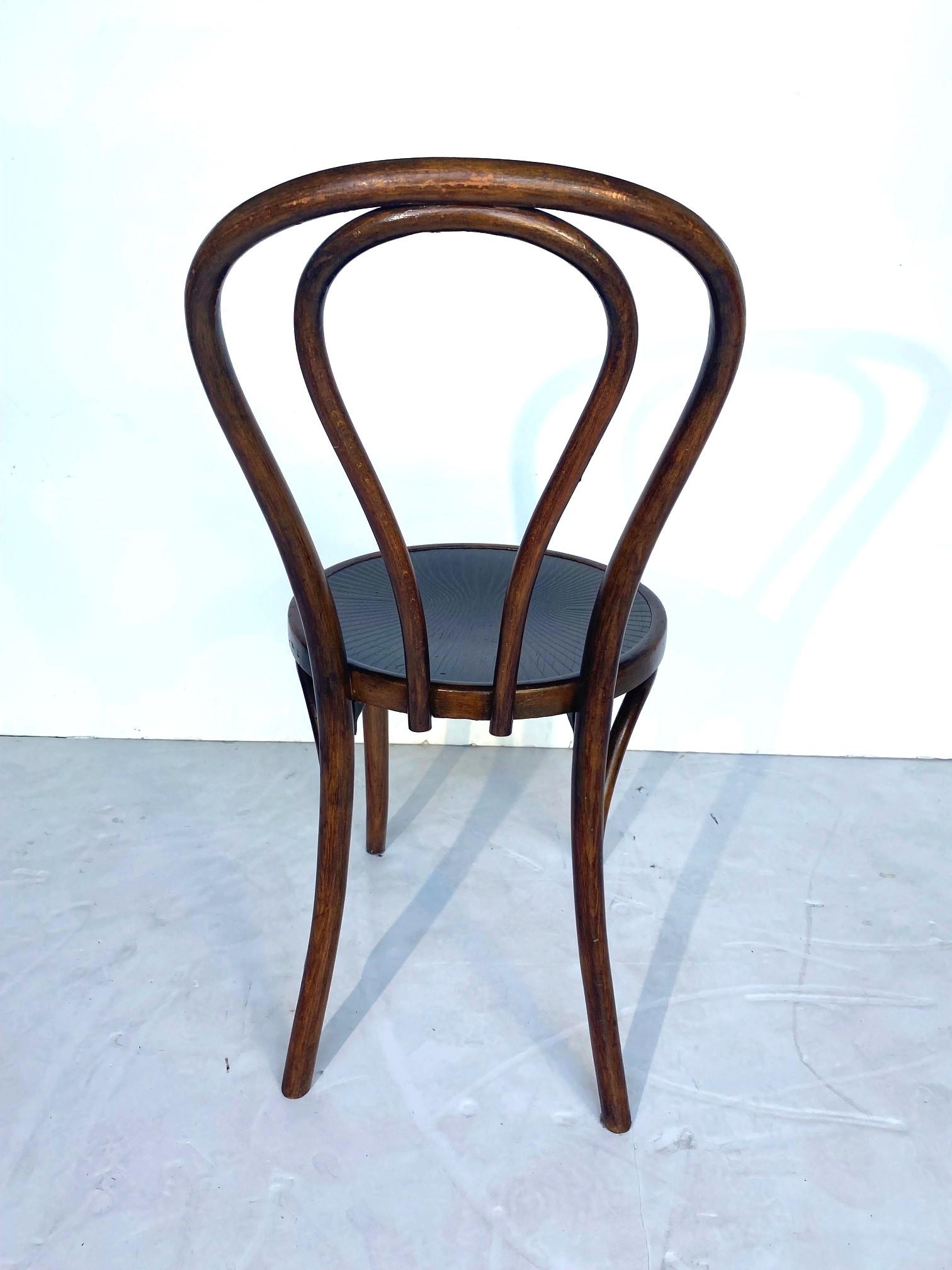Wood Bentwood Bistro Dining Chairs Set of 6