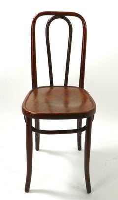 Bistro-Beistellstuhl aus Bugholz JJ Kohn Mundus Thonet