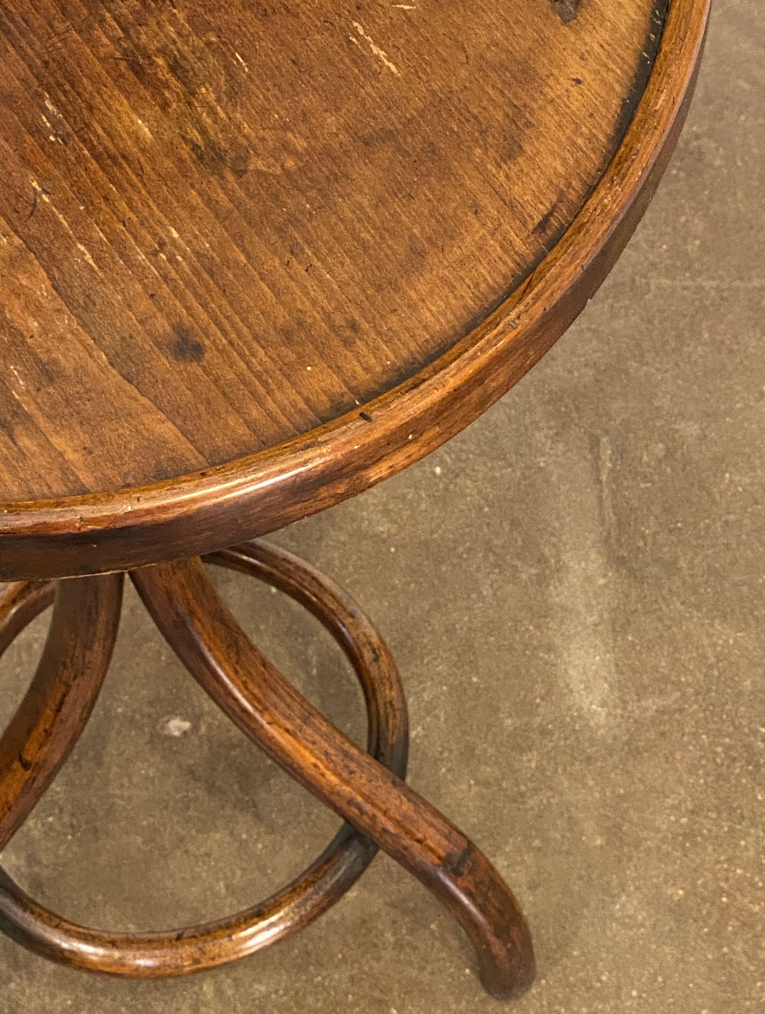 Bentwood Café or Bistro Table from France 7
