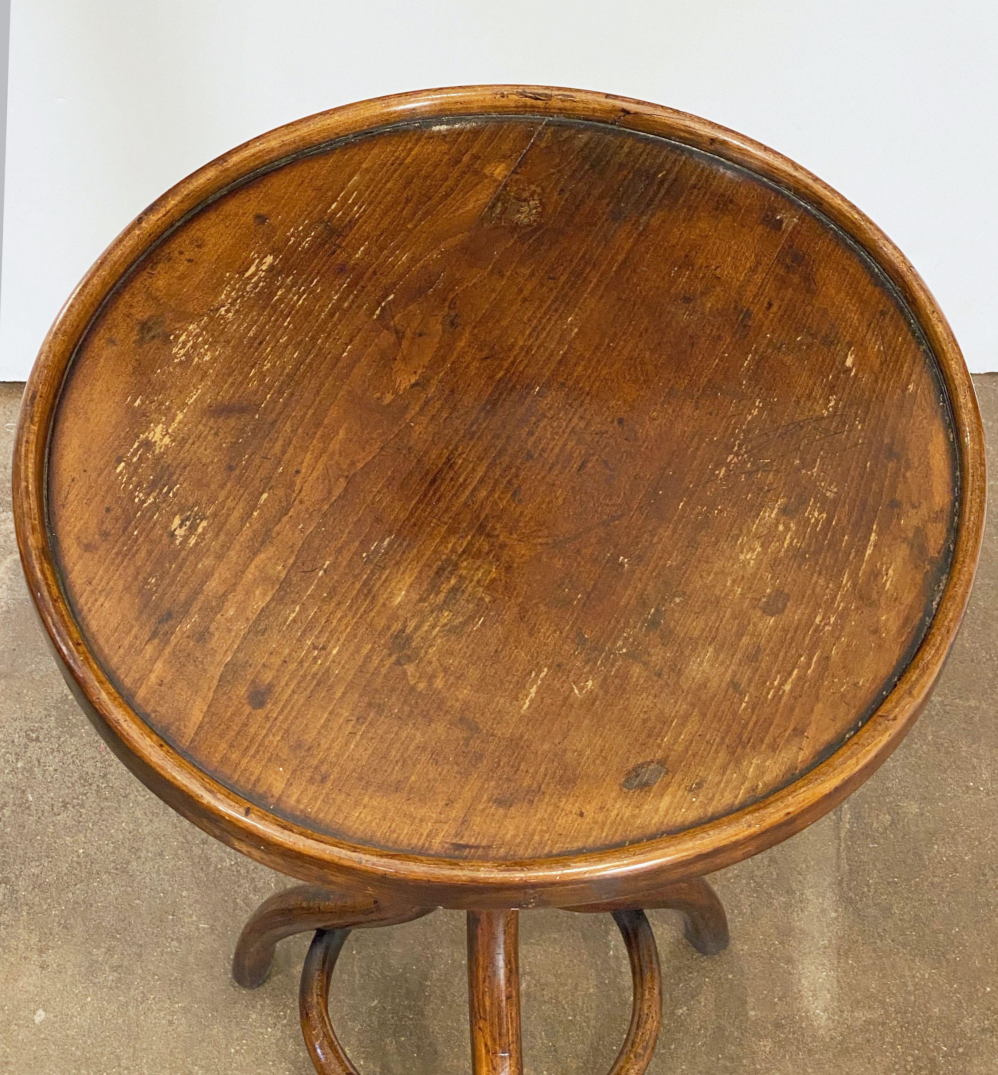Bentwood Café or Bistro Table from France In Good Condition In Austin, TX