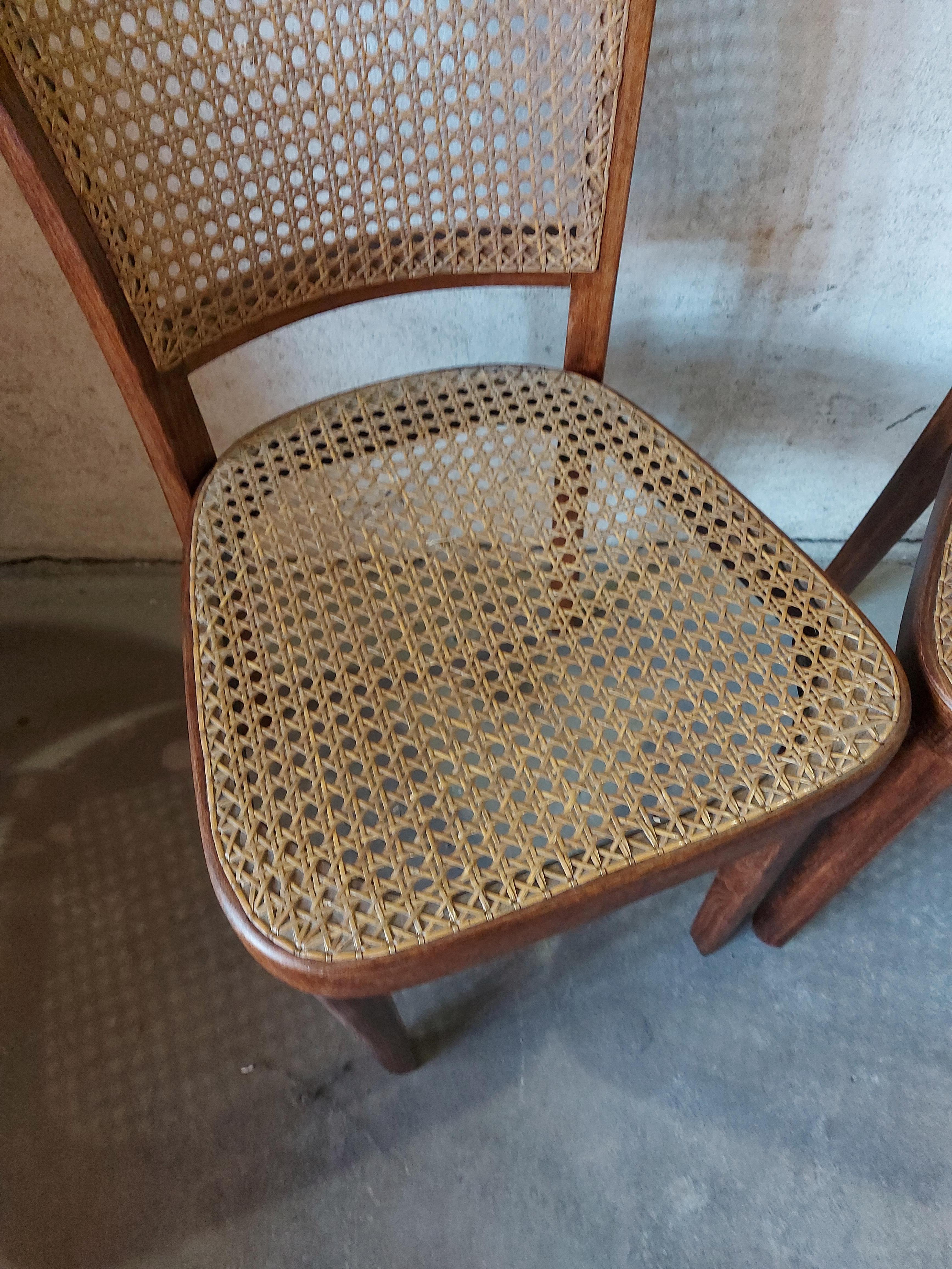 Bentwood cane Chairs 1930s

Producer: STOL Kamnik

Condition: Great vintage condition with beautiful patina (detailed finish).

Rare find.