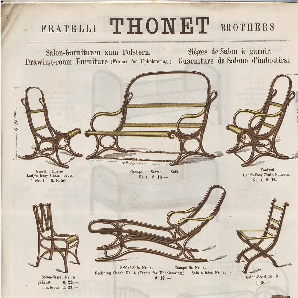 Bugholzstock Salonfauteuil Sessel Thonet Nr. 1:: um 1890 im Angebot 9