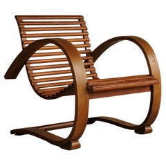 Bentwood Cantilever Bentwood Lounger