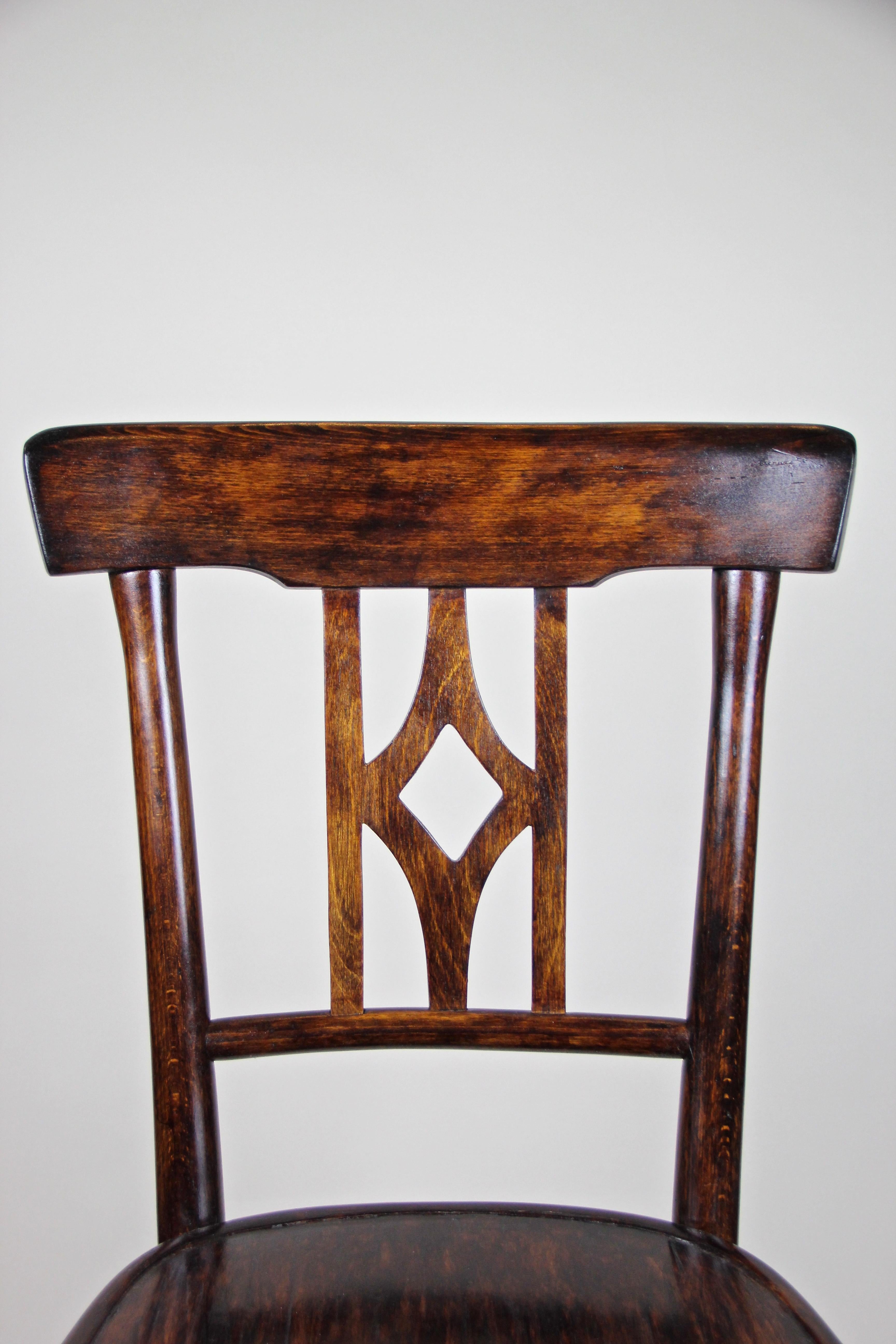 Bentwood Chair by Fischel Art Nouveau, Austria, circa 1905 2