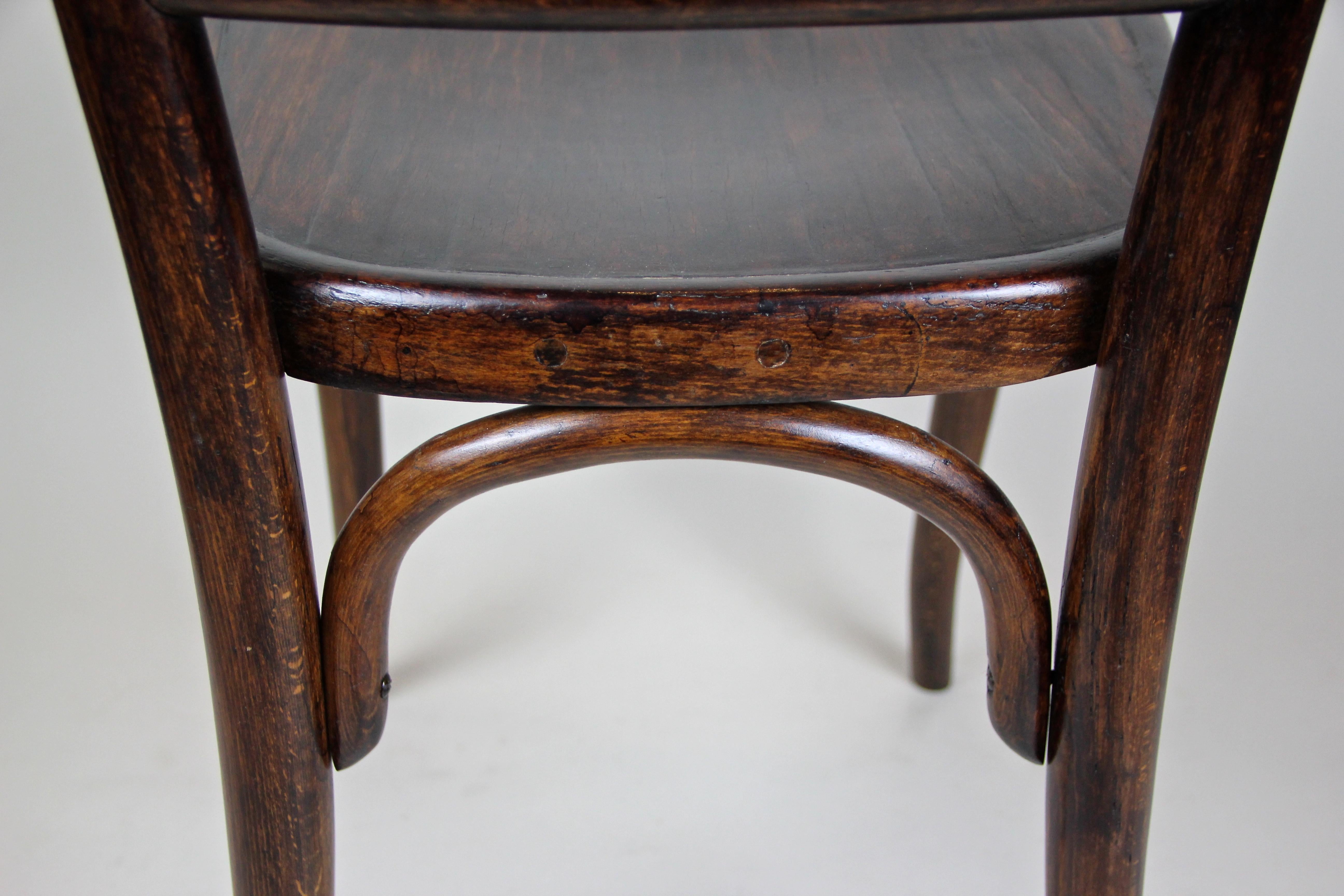 Austrian Bentwood Chair by Fischel Art Nouveau, Austria, circa 1905