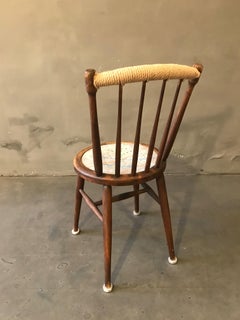 Bentwood Chair circa 1900, Contemporized by Atelier Staab, Neon and Silver Seat