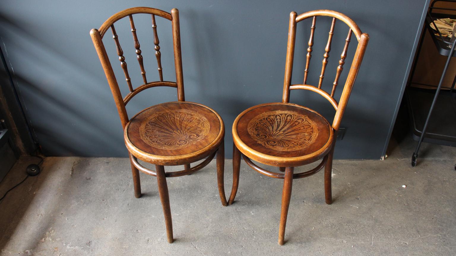 Bentwood Chair, Coffee House Chair, Jacob U. Josef Kohn Similar to Thonet 1