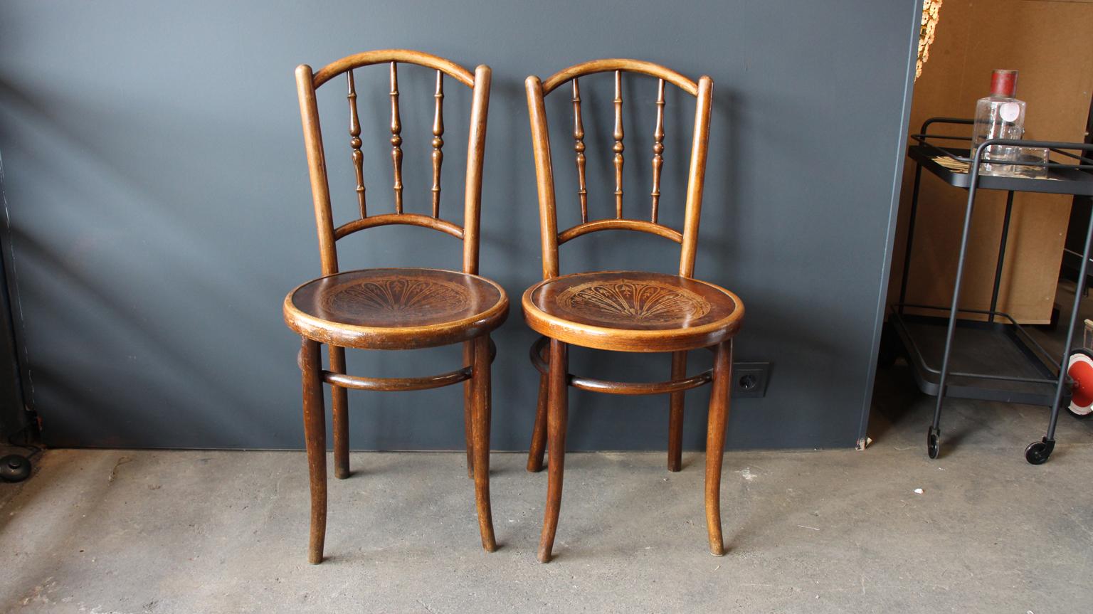 Bentwood Chair, Coffee House Chair, Jacob U. Josef Kohn Similar to Thonet 4