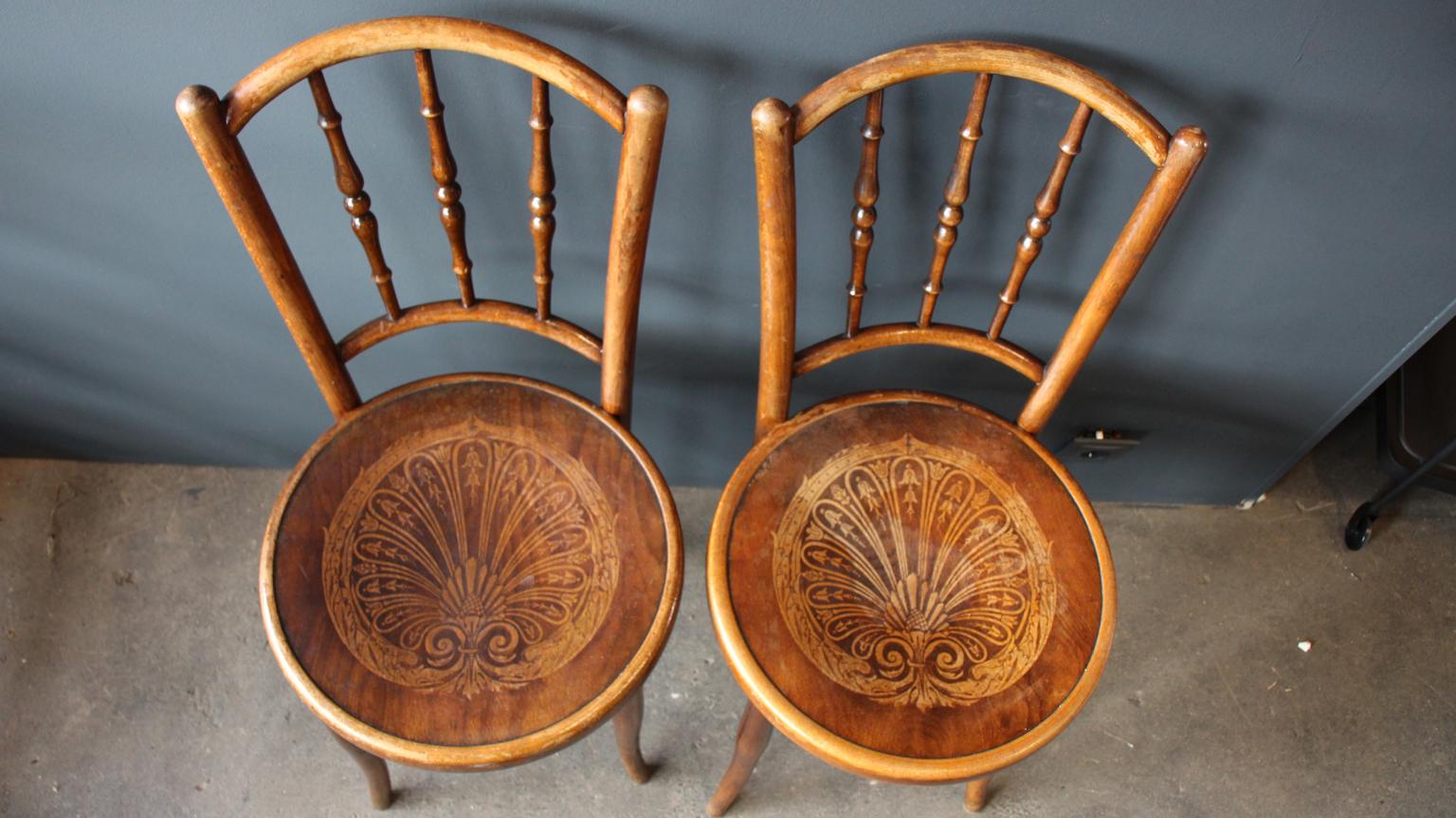 Bentwood Chair, Coffee House Chair, Jacob U. Josef Kohn Similar to Thonet 7