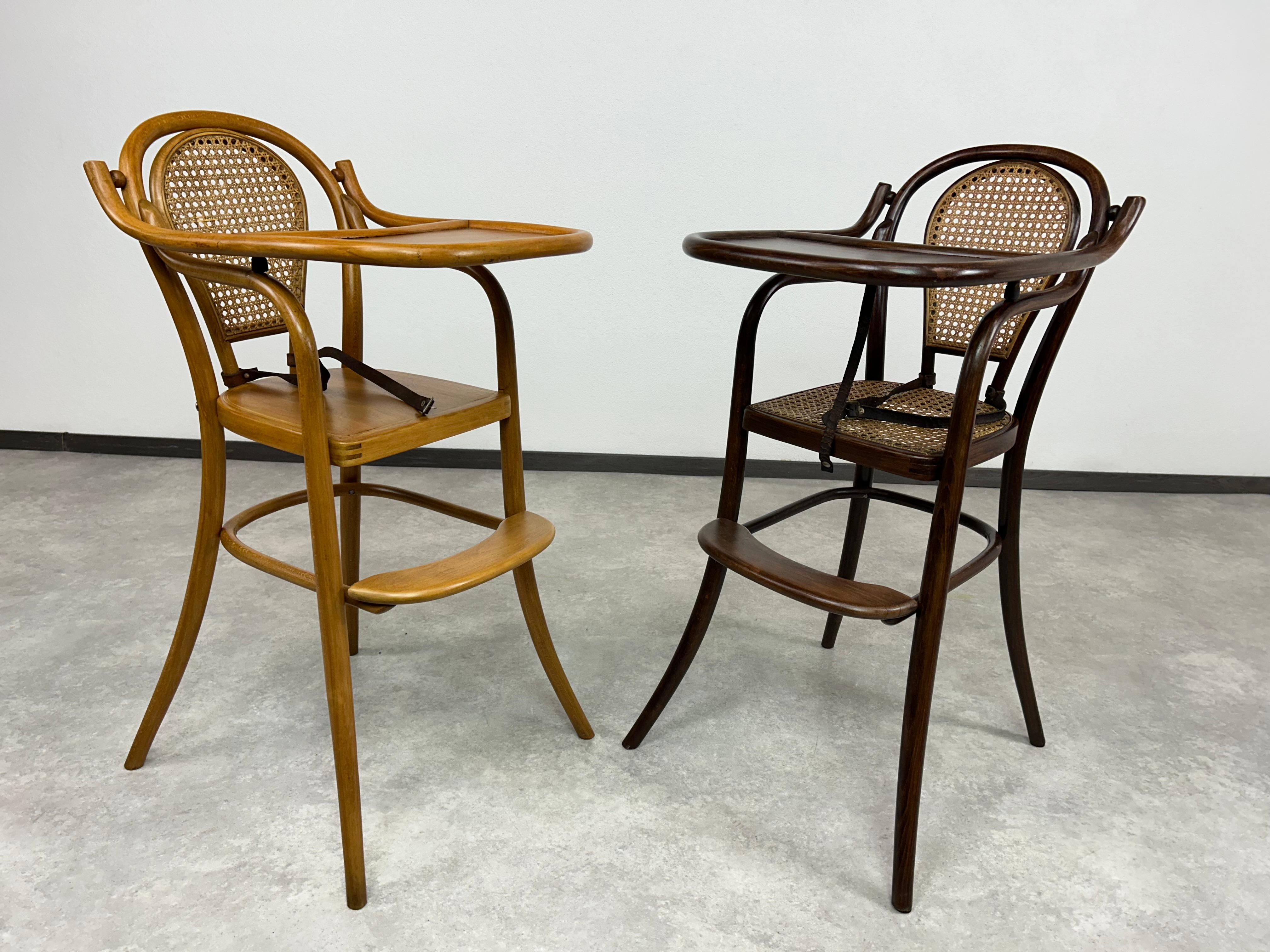 Bentwood chair for children by Thonet. Professionally stained and repolished.
