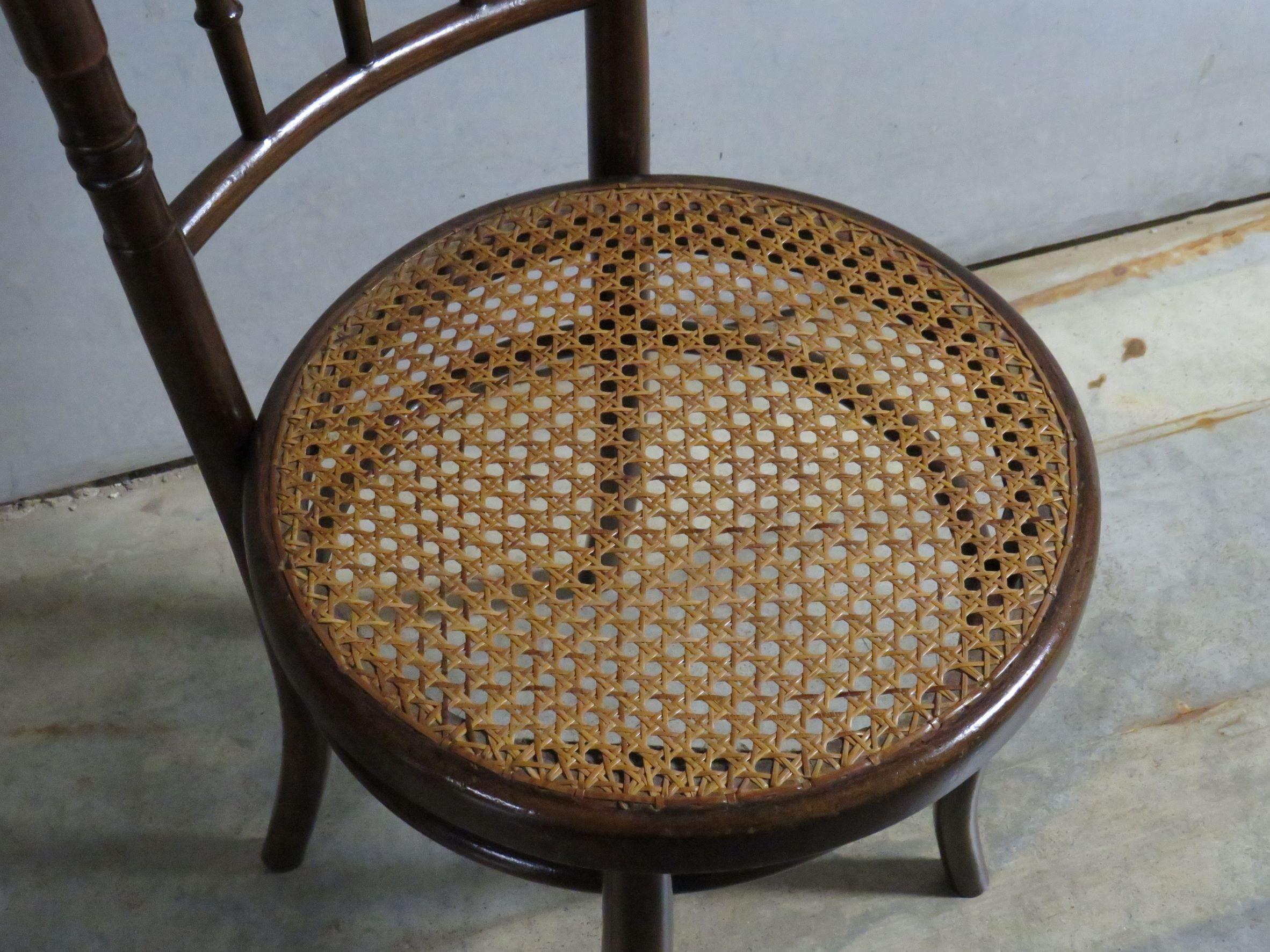 Stuhl aus Bugholz, Mundus Austria, frühes 20. Jahrhundert (Lackiert)
