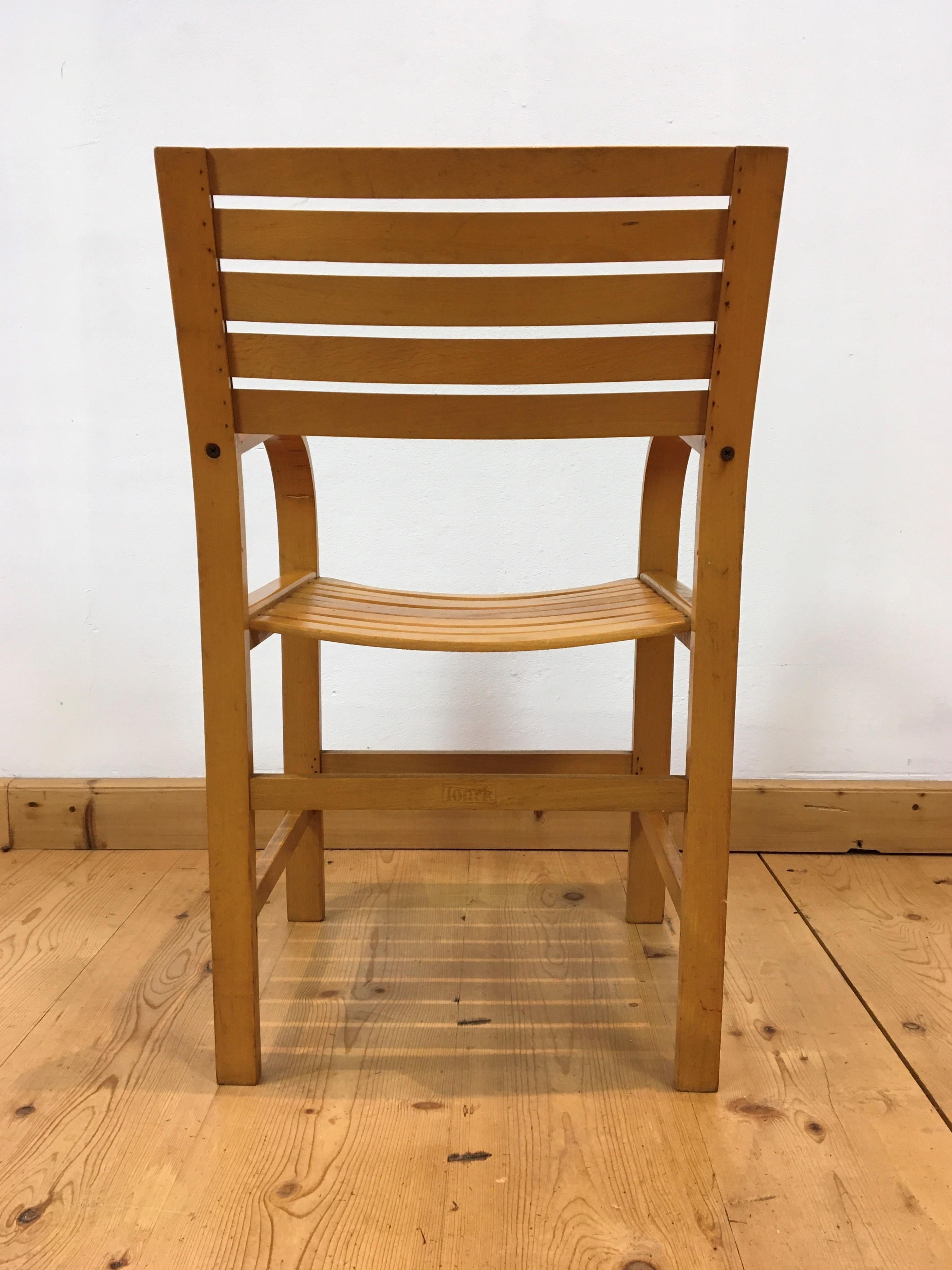 Chaise en bois cintré, chaise d'appoint par Torck en vente 3