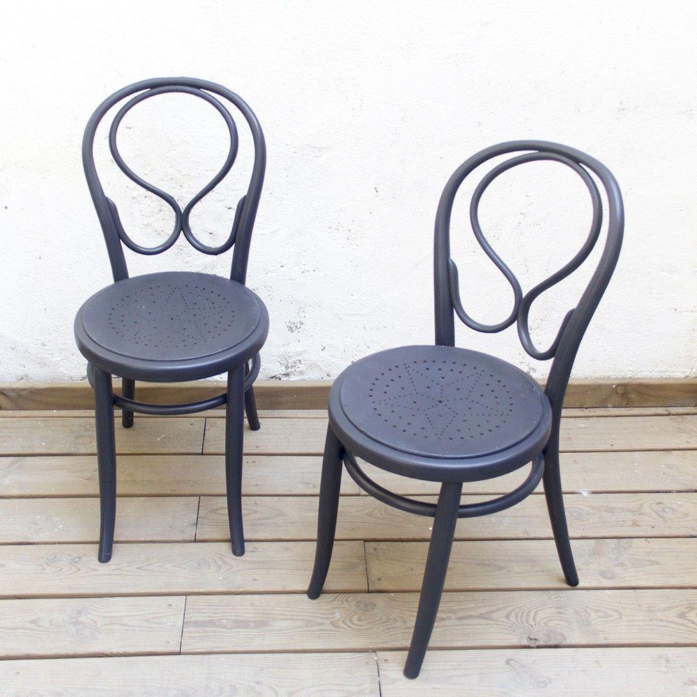 Spanish Bentwood Chairs, 1940s, Set of 2