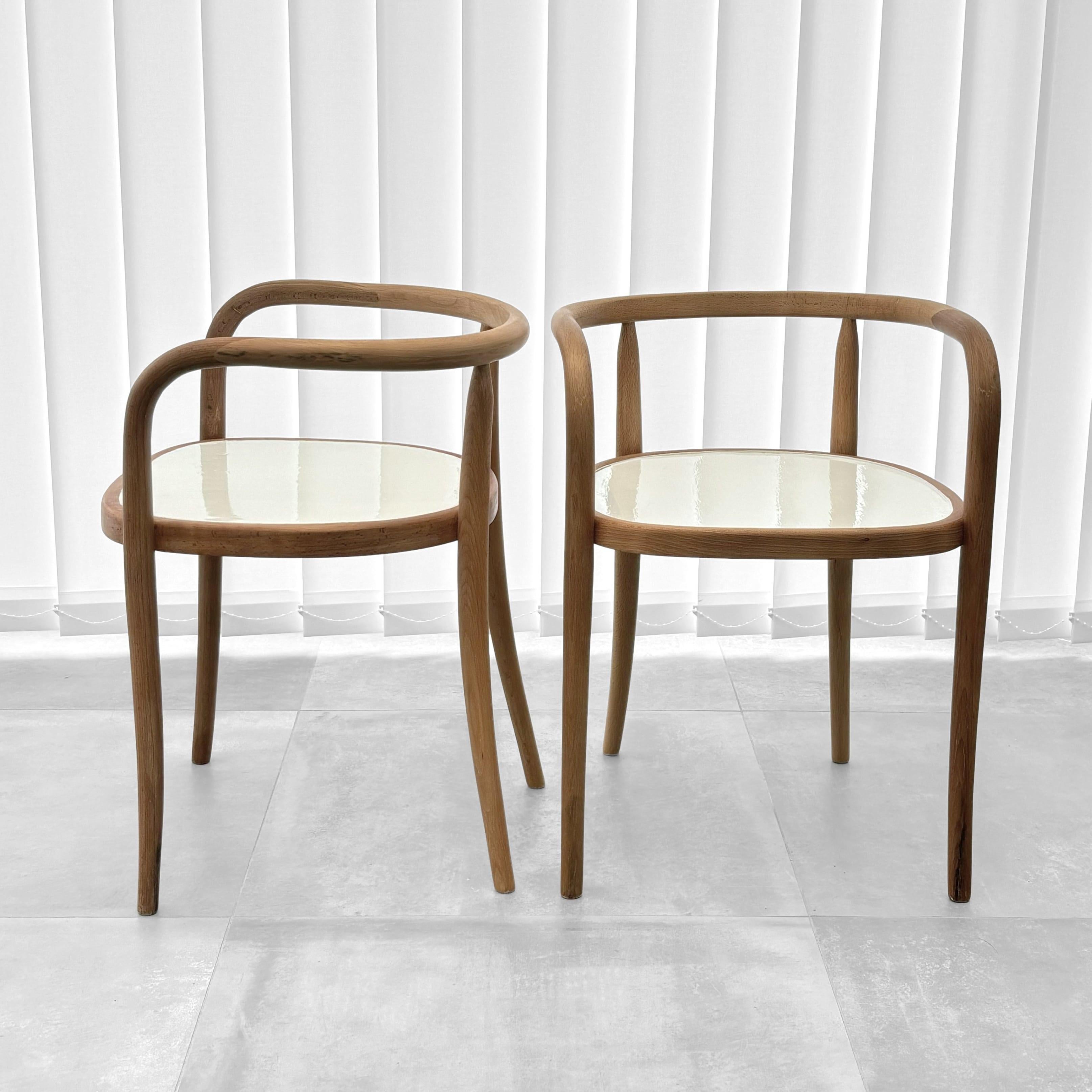 Scandinavian Modern Bentwood chairs Ingrid by Karin Mobring for IKEA, beech, Sweden, 1960s
