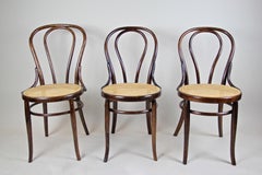 Bentwood Chairs Set of Five by Fischel Art Nouveau, Austria, circa 1910