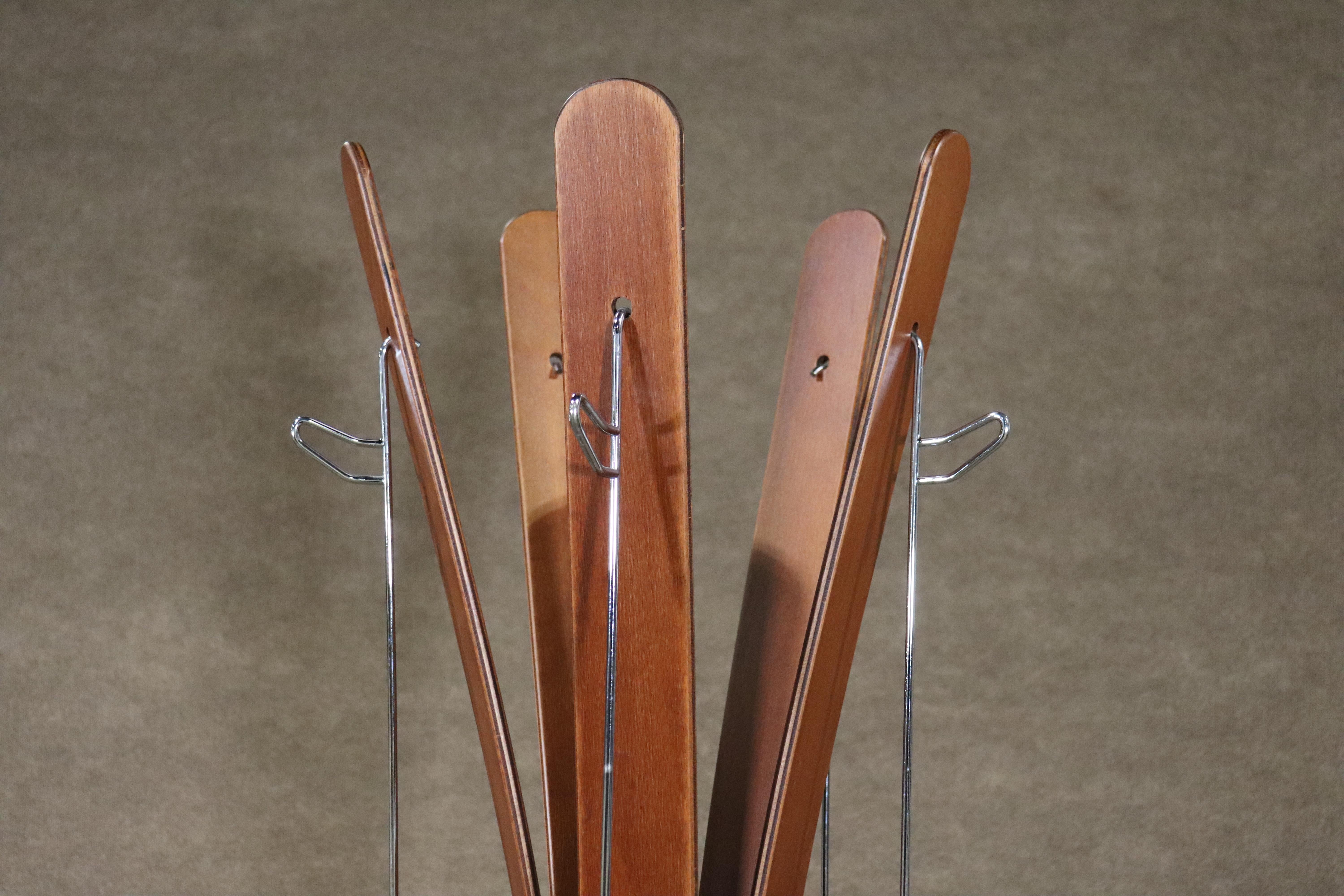 Aluminum Bentwood Coat Rack For Sale