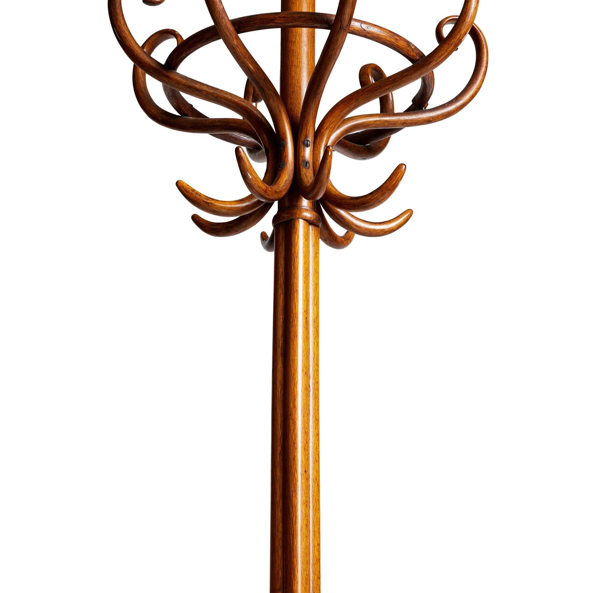Tedesco Albero portabiti in legno di Thonet in vendita
