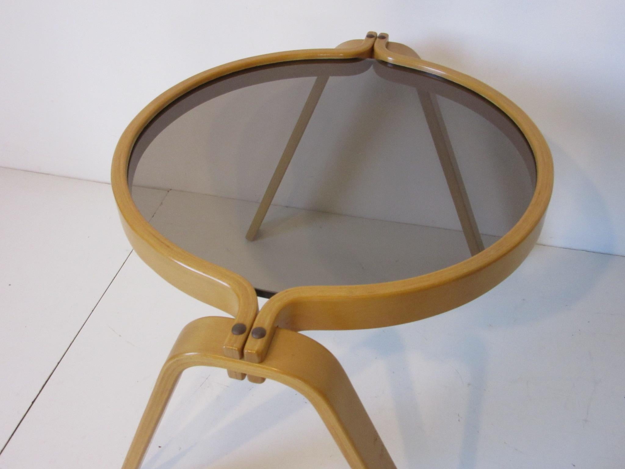 Unknown Bentwood Coffee or Side Table in the Style of Alvar Aalto