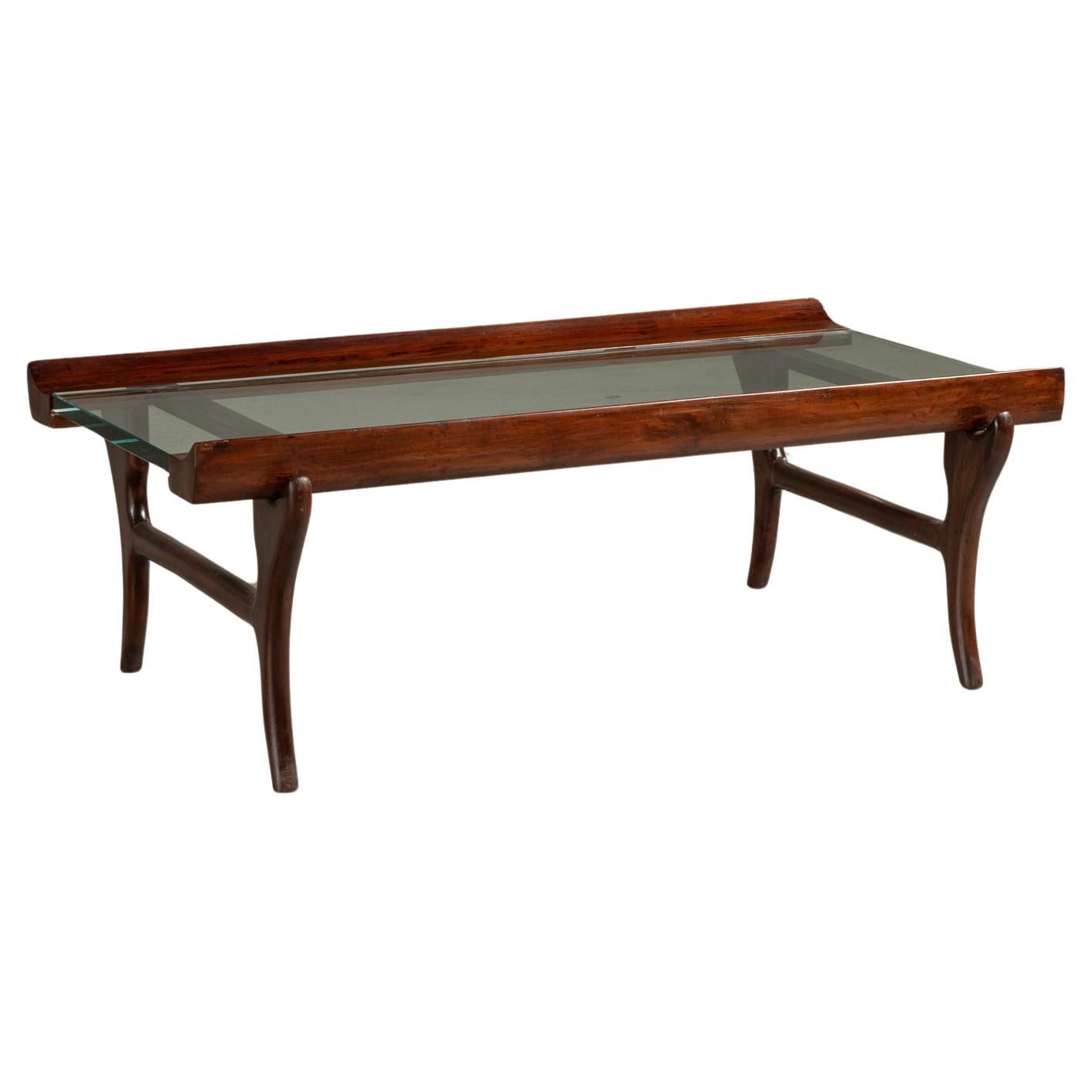 Bentwood Coffee Table, by Giuseppe Scapinelli, Brazilian Mid-Century Design For Sale